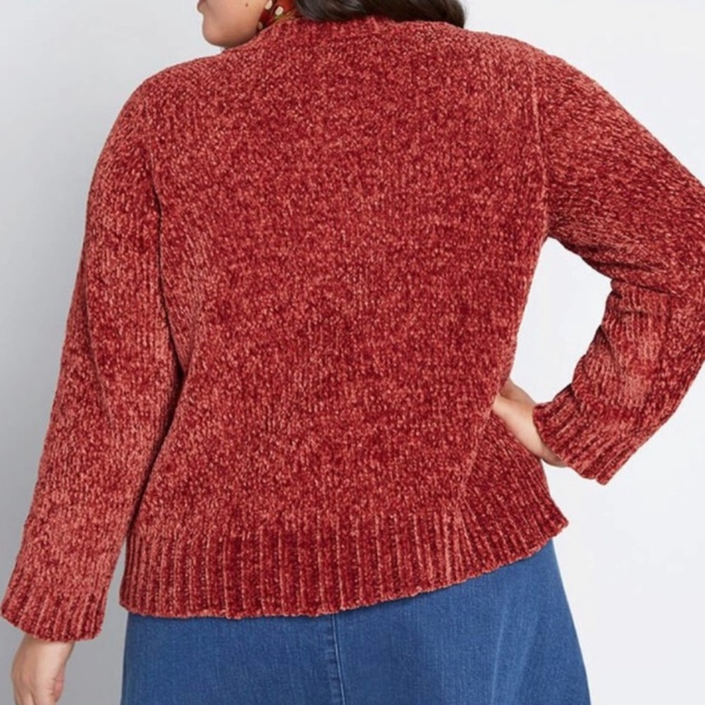 ❤️… ModCloth Rust Crop Sweater - Picture 5 of 5